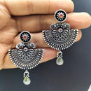 FS Collection Oxidised Dangler Earrings