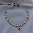 FS Collection Gold Plated AD Stone Necklace Set