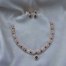 FS Collection Gold Plated AD Stone Necklace Set