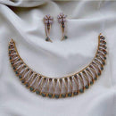 FS Collection Gold Plated AD Necklace Set
