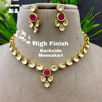 FS Collection Kundan Stone Necklace Set