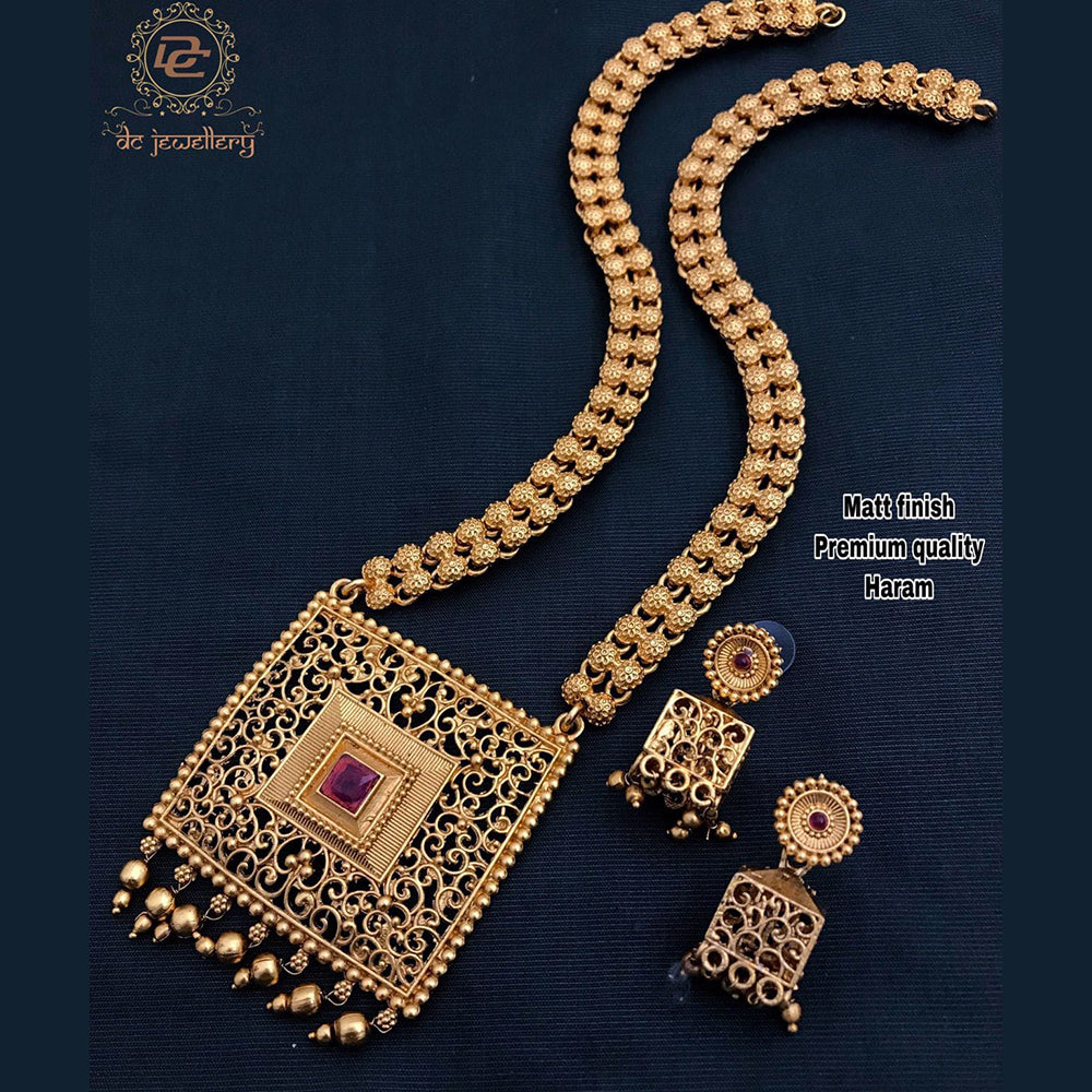 FS Collection Matte Finish Haram Necklace Set