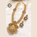 FS Collection Gold Plated Temple Necklace Set