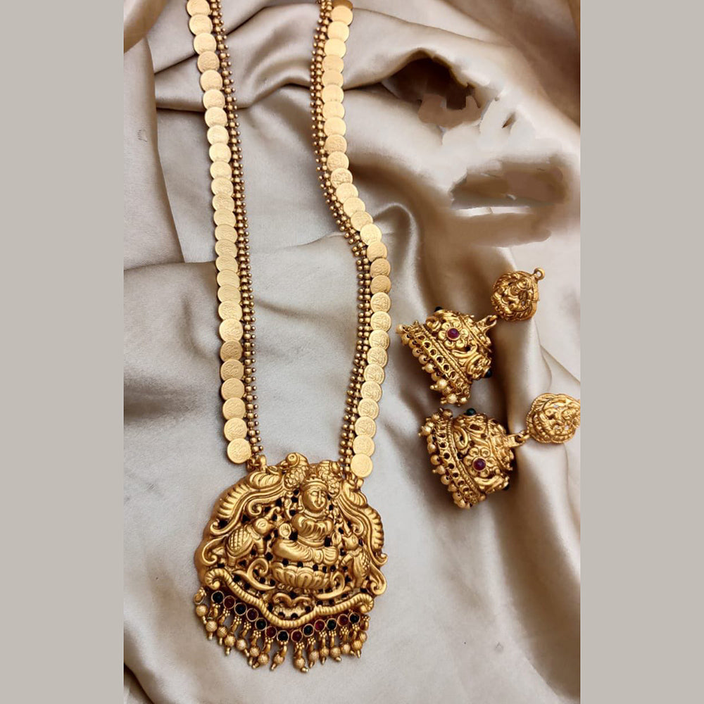 FS Collection Gold Plated Temple Necklace Set