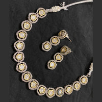 FS Collection Gold Plated AD Necklace Set