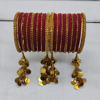 FS Collection Velvet Bangles Set