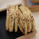 FS Collection Gold Plated Bangles Set