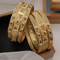 FS Collection Gold Plated Bangles Set