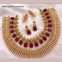 FS Collection Matte Finish Double Necklace Set