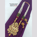 FS Collection Gold Plated Long Necklace Set