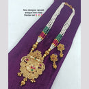 FS Collection Gold Plated Long Necklace Set