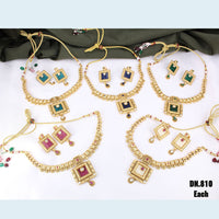 FS Collection Gold Plated Necklace Set