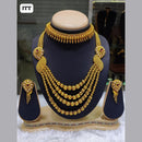 FS Collection Gold Plated Double Necklace Set