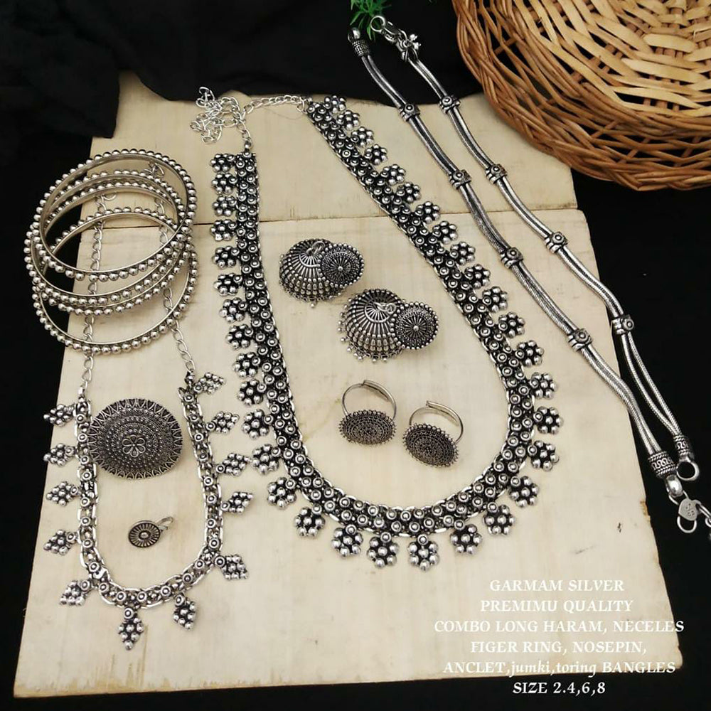 Fs Collection Oxidised Plated Combo Set