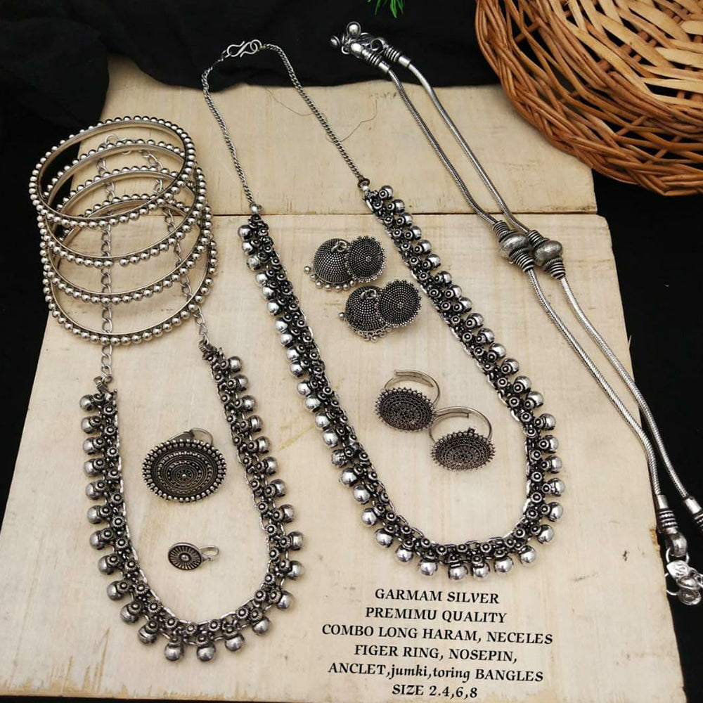 Fs Collection Oxidised Plated Combo Set