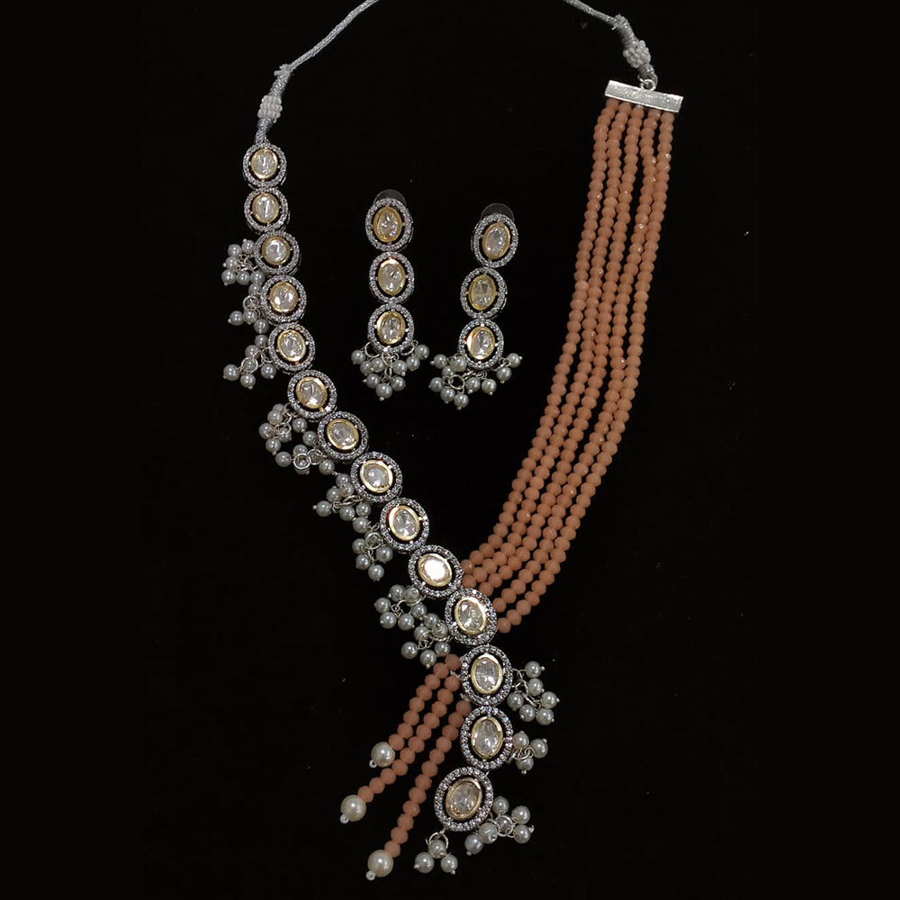 FS Collection Gold Plated Austrain Stone Necklace Set