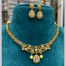 FS Collection Gold Plated AD Stone Necklace Set