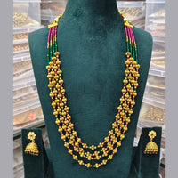 FS Collection Gold Plated Long Necklace Set