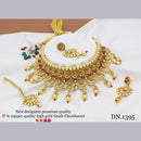 FS Collection Gold Plated Choker Necklace Set