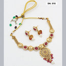 FS Collection Copper Gold Plated Necklace Set