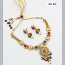 FS Collection Copper Gold Plated Necklace Set