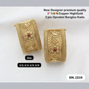 FS Collection Copper Gold Plated Openable Bangles Kada