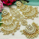 FS Collection Kundan Earrings With Mangtikka