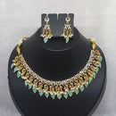 FS Collection Gold Plated AD Necklace Set