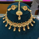 FS Collection  Gold Plated Pota Stone Necklace Set