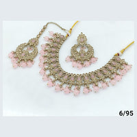 FS Collection Gold Plated Crystal Stone Necklace Set