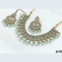 FS Collection Gold Plated Crystal Stone Necklace Set