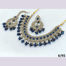 FS Collection Gold Plated Crystal Stone Necklace Set