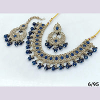 FS Collection Gold Plated Crystal Stone Necklace Set