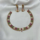 FS Collection Gold Plated AD Stone Necklace Set