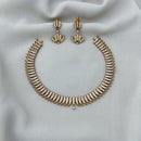 FS Collection Gold Plated AD Stone Necklace Set
