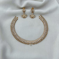FS Collection Gold Plated AD Stone Necklace Set