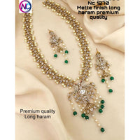 FS Collection Mette Finish AD Stone Long Necklace Set