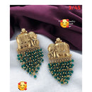FS Collection Gold Plated Dangler Earrings