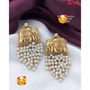 FS Collection Gold Plated Dangler Earrings