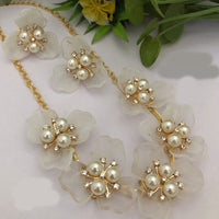 FS Collection Gold Plated Pearl Necklace Set