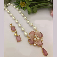 FS Collection Gold Plated Pearl Necklace Set