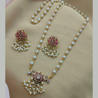 FS Collection Gold Plated Pota Stone Necklace Set