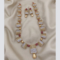 FS Collection Gold Plated Austrian Stone Necklace Set