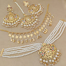 FS Collection Gold Plated Pearl Necklace Set