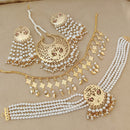 FS Collection Gold Plated Pearl Necklace Set