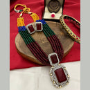 FS Collection Gold Plated Victorian Jewellery Long Necklace Set