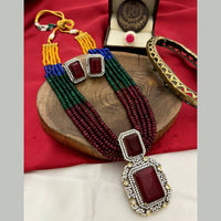 FS Collection Gold Plated Victorian Jewellery Long Necklace Set