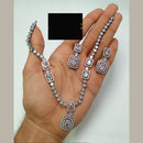 FS Collection 2 Tone Plated AD Necklace Set