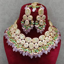 FS Collection Gold Plated Victorian Necklace Set