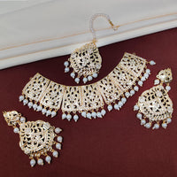 FS Collection Gold Plated Austrian Stone Choker Necklace Set